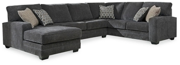 Benchcraft Tracling Slate 3-Piece Sectional with Chaise