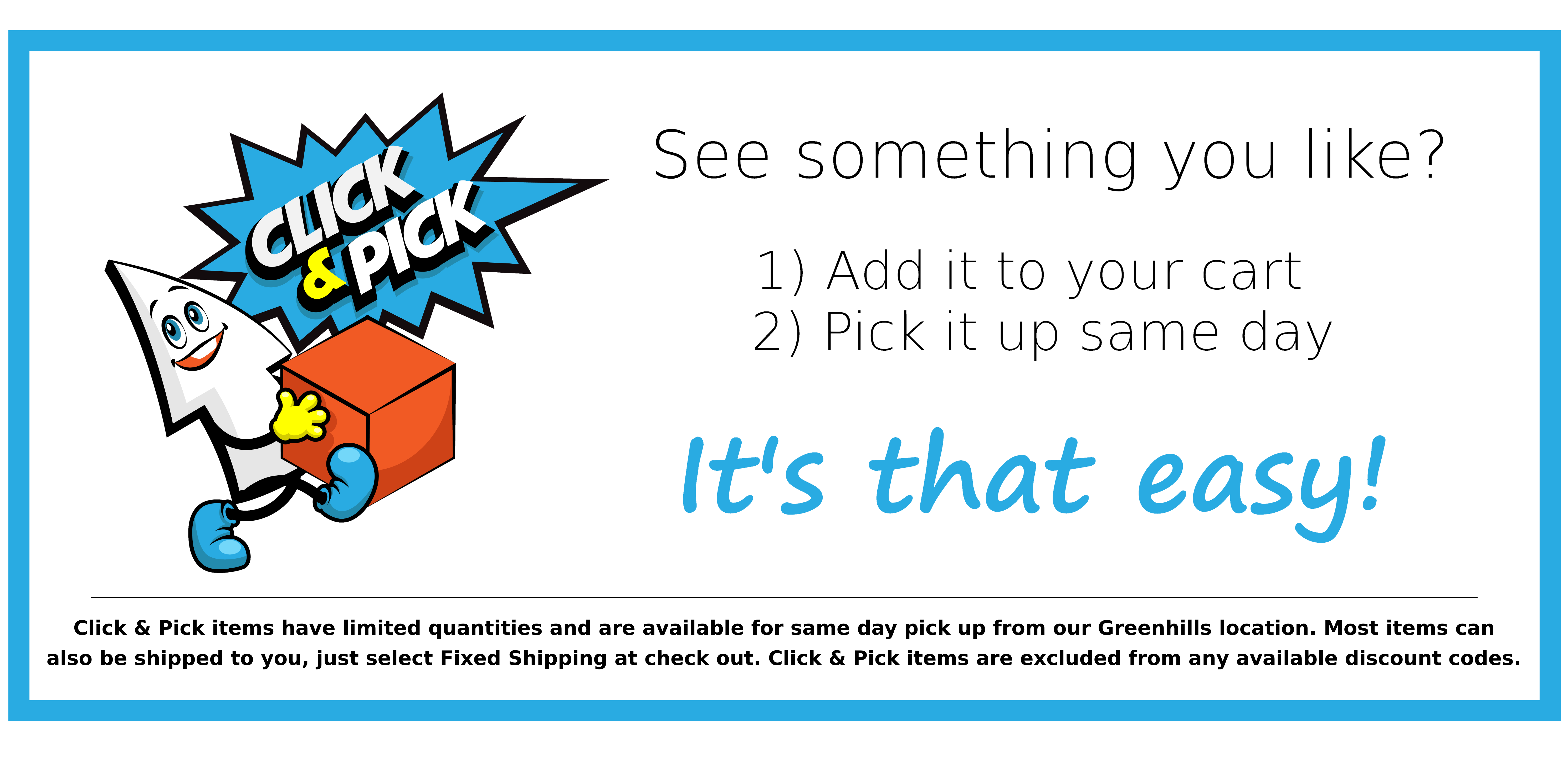 Click And Pick Bargains And Buyouts