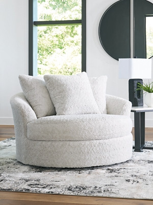Ashley Snodoodle Arctic Oversized Swivel Accent Chair on sale at