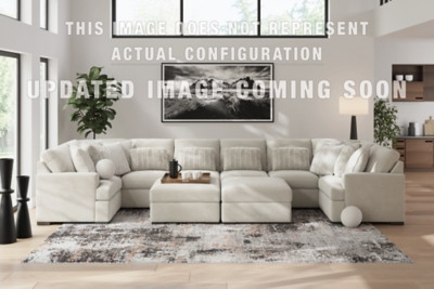 サルート/C70&M/42G/WH Ashley Snodoodle Arctic 5-Piece Sectional with Ottoman on sale at