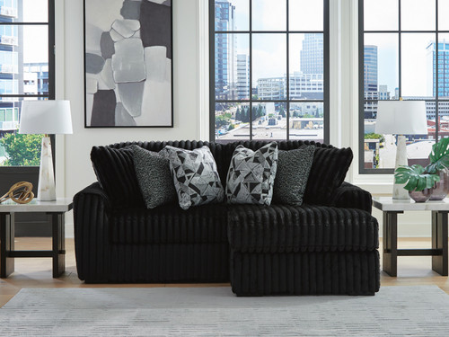 Ashley Midnight-Madness Onyx 2-Piece Sectional with Chaise 98103
