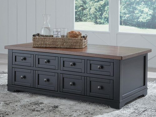 Ashley Wildenauer Brown Black Lift-Top Coffee Table on sale at