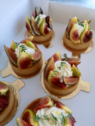 Summer Fig Tarts  with “Honeyed” Labneh Chantilly Cream