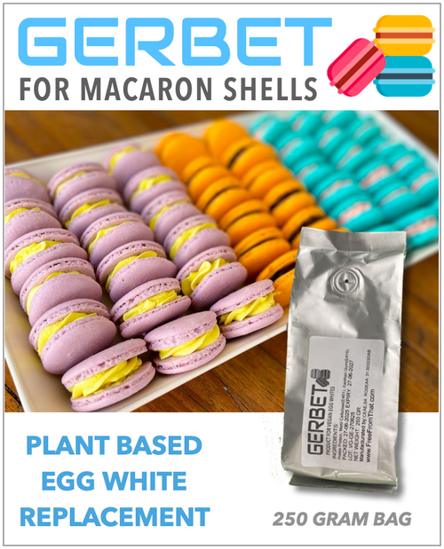 GERBET (Vegan Egg White Replacer for Macaron Shells, 250 Grams)
