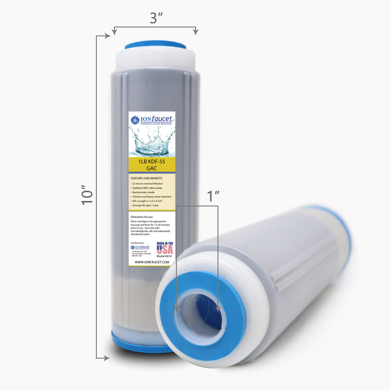 1Lb KDF-55/GAC - Ionfaucet Inc