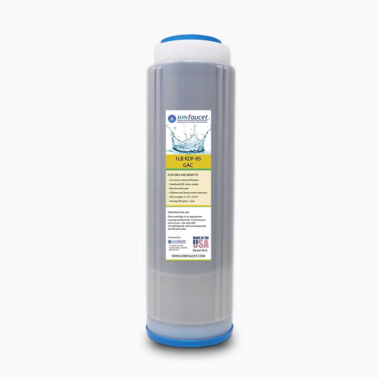 1Lb KDF-85/GAC - Ionfaucet Inc