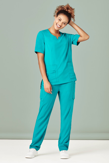 Avery Womens Tailored Fit Round Neck Scrub Top CST942LS
