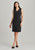 Comfort Wool Stretch Womens Sleeveless V Neck Dress