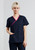 H10722 Classic Womens Contrast Crossover Scrub Top