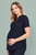 CST243LS Rose Womens Tunic Maternity Scrub Top
