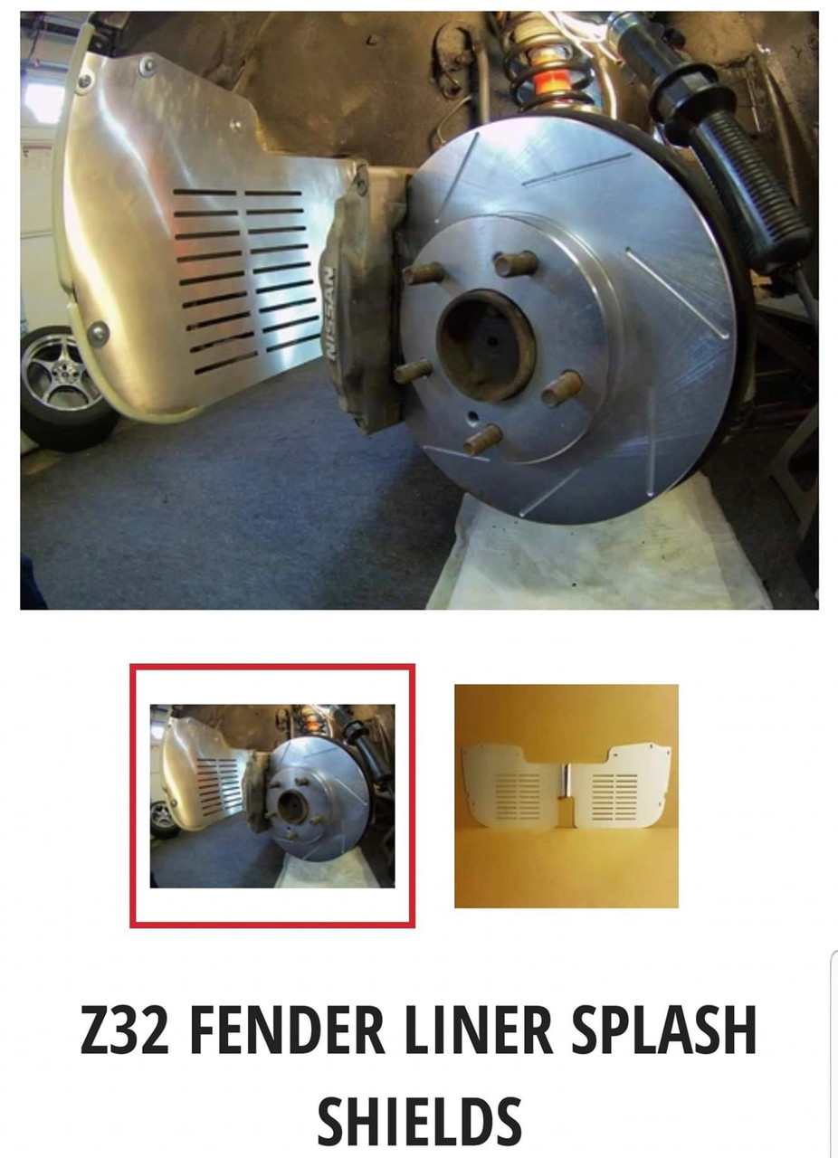 300zx fender splash shields