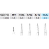 Dental Bur - Taper Fissure 172L - 19mm FG (standard length) - 5 pack