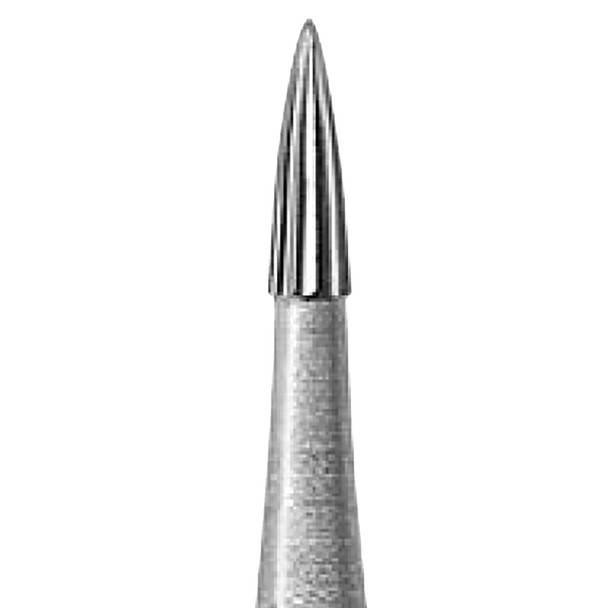 Dental Bur - Fluted 12 / Flame 7903 - 19 mm FG (standard length) - 5 pack