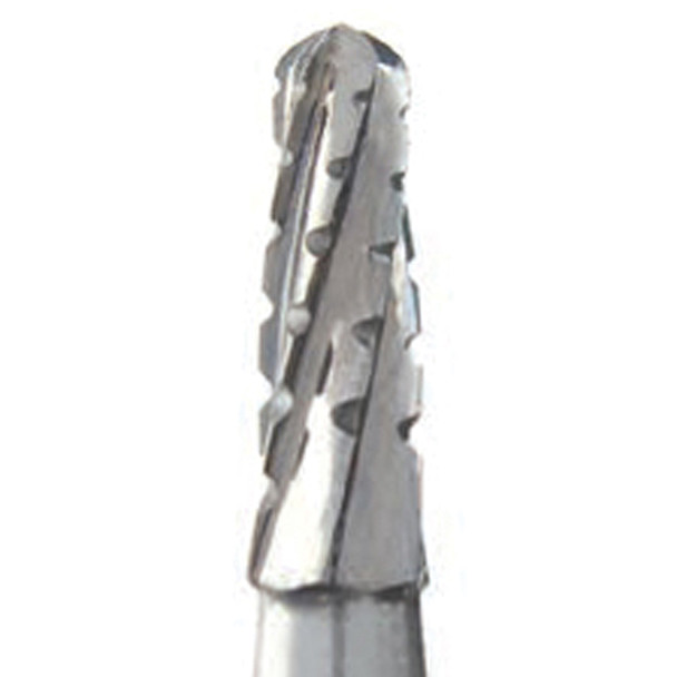 Dental Bur - Round End Xcut Fissure Taper 1702 - 19mm FG (standard length) - 5 pack