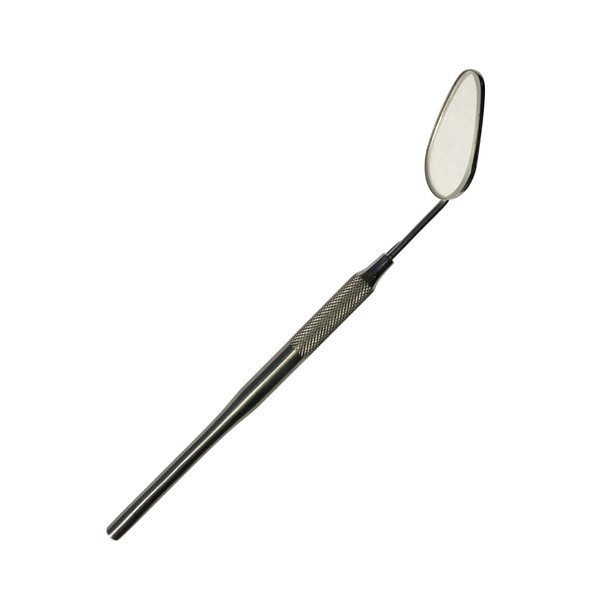 Dental Mirror - pear shaped with round handle
