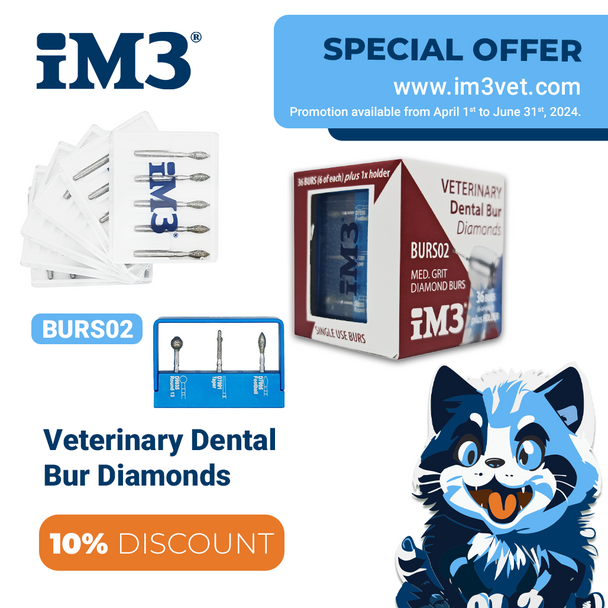 Veterinary Dental Bur Diamonds