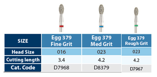 Egg Diamond Bur Table