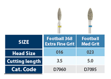 Football Diamond Bur Table