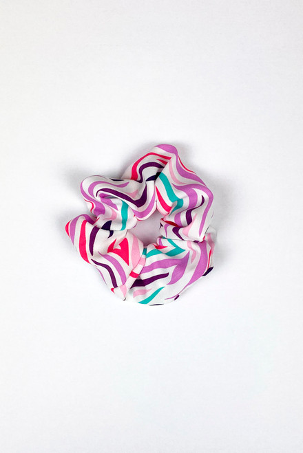 Pink Zebra Scrunchie