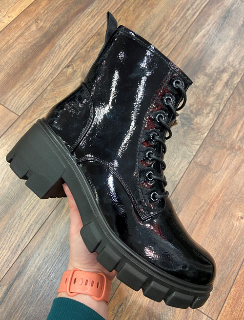 Marzia Boot (Black Patent)