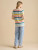 Rainbow Stripe Knitted Tee
