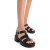 Refresh Black Sandal 171941