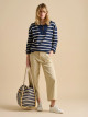 Navy Quarter Zip Sweat 