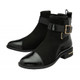 Lotus Black Bonnie Flat Ankle Boots