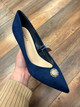 Riverbank Heel (Navy)