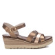Xti 142853 Bronze wedge sandal 