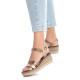Xti 142853 Bronze wedge sandal 