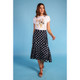 Vanessa Skirt (navy polka dot)