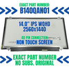 1 of 6-image for14" B140QAN01.1 QHD 2560x1440 40 Pin LED LCD Non Touch Screen Display Panel