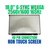 1 of 12-image forN180GME-GAA 18.0" Display Panel 40 Pin EDP 2560X1600 165Hz Laptop Screen