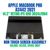 1 of 7-image forOEM Screen Display Assembly Apple MacBook Pro 14" A2442 2021 Space Gray
