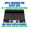 1 of 7-image forA2442 LCD Display Assembly Apple MacBook Pro 14" Space Grey