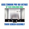 1 of 5-image forScreen Asus Zenbook Pro 16x Ux7602z 16.0" QHD+ AMOLED Display 120HZ Touch Assembly