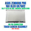 1 of 10-image forASUS Zenbook Pro 16X OLED UX7602 16" 4K 3840x2400 LCD Touch Screen Assembly 60Hz