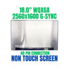 1 of 10-image forB180QAN01.1 18.0" 16:10 LED LCD Screen IPS 2560x1600 Digitizer