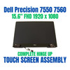 1 of 8-image forW62VF JK5G8 Dell OEM Precision 7550 7560 FHD Touch Screen Complete HINGE UP