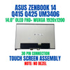 1 of 8-image forASUS ZENBOOK 14 Q425MA-U71TB 1920x1200 FHD+ 14.0" Touch Screen Assembly No Bezel