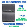 1 of 10-image forScreen Asus Rog Flow X13 Gv302xi-cs96 13.4" Touch Screen Assembly Display