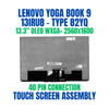 1 of 9-image forScreen Lenovo Yoga Book 9 82yq003efr 13.3" WXGTA+ OLED Touch Screen Assembly