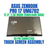 1 of 5-image forScreen ASUS ZENBOOK PRO 17 UM6702RA-DB71 17.3" 165hz 2560x1440 Touch Screen assembly