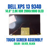 1 of 11-image forDell RY4GF 0RY4GF SILVER Dell XPS 13 9340 13.4" Touch Screen Assembly OLED