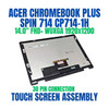 1 of 5-image forScreen Acer CHROMEBOOK PLUS SPIN 714 CP714-1HN-536W 14.0" FHD+ Touch Screen Assembly