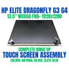 1 of 8-image for8R470UP HP Elite Dragonfly G4 13.5" 1920x1200 Touch Screen Assembly Complete Hinge UP
