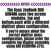 5 of 5-image forASUS ZENBOOK DUO UX8406MA-PS99T 30 Pin FHD+ 1920x1200 Non OLED Touch Screen Assembly No Bezel
