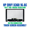 1 of 5-image forA20JQEA HP Pavilion 16-ac0000na 16" FHD+ WUXGA 30 Pin Touch Screen Assembly
