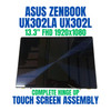 1 of 6-image forASUS UX302L 13.3" 1920x1080 Complete Hinge Up Touch Screen Assembly
